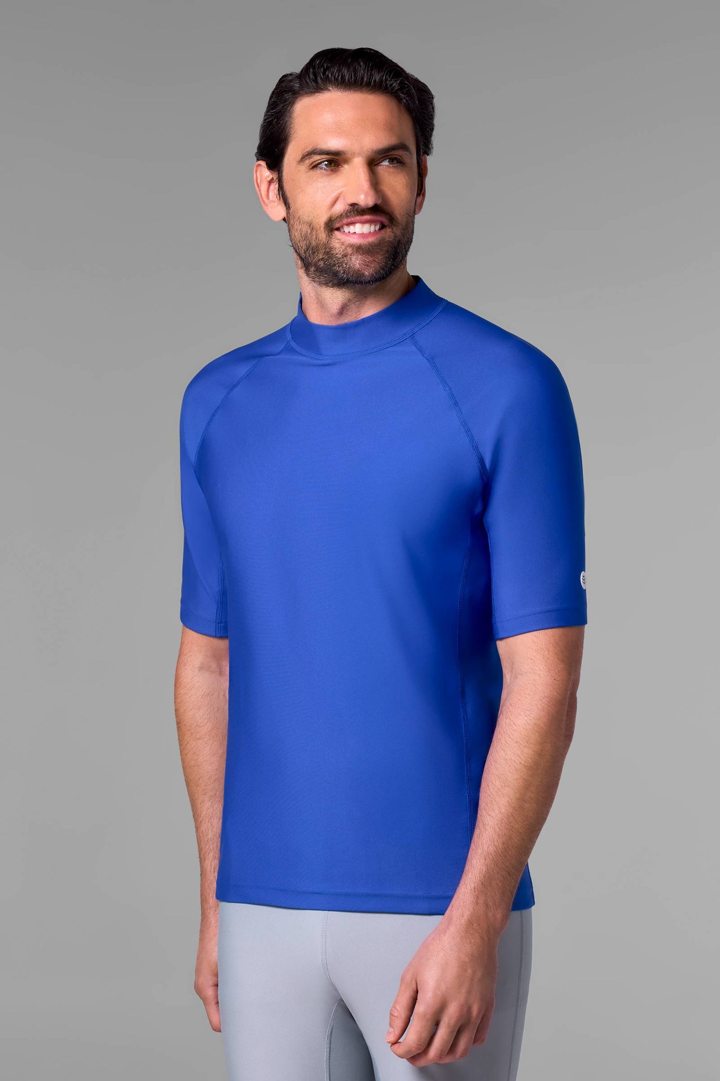 Men's Tulum Short Sleeve Surf Rash Guard | Baja Blue