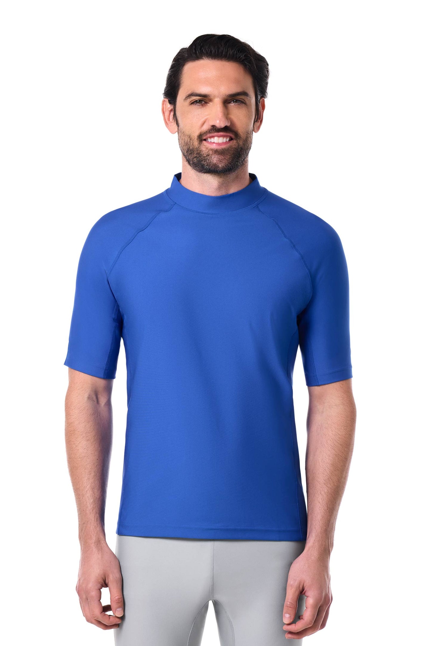 Men's Tulum Short Sleeve Surf Rash Guard | Baja Blue