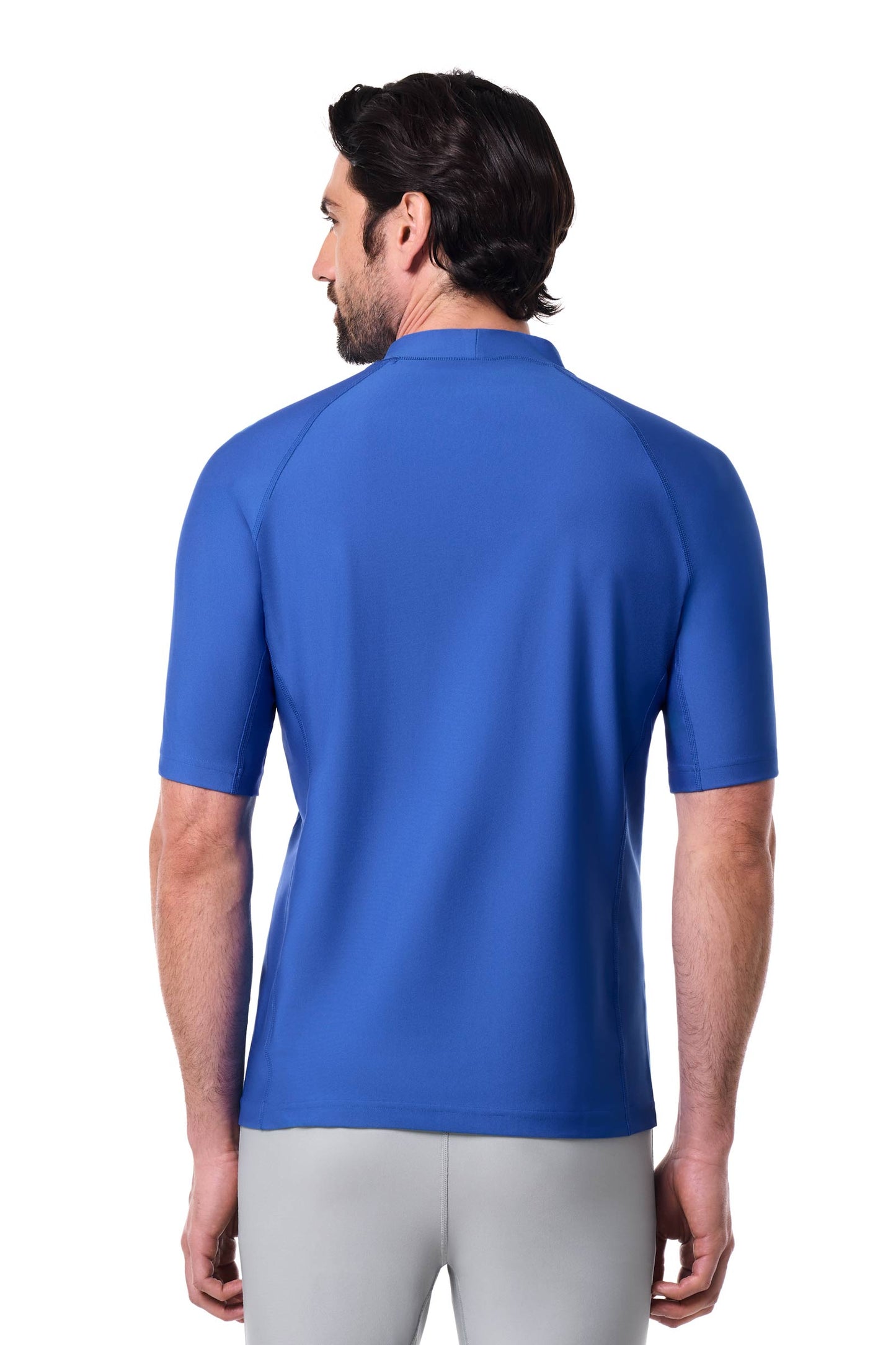 Men's Tulum Short Sleeve Surf Rash Guard | Baja Blue