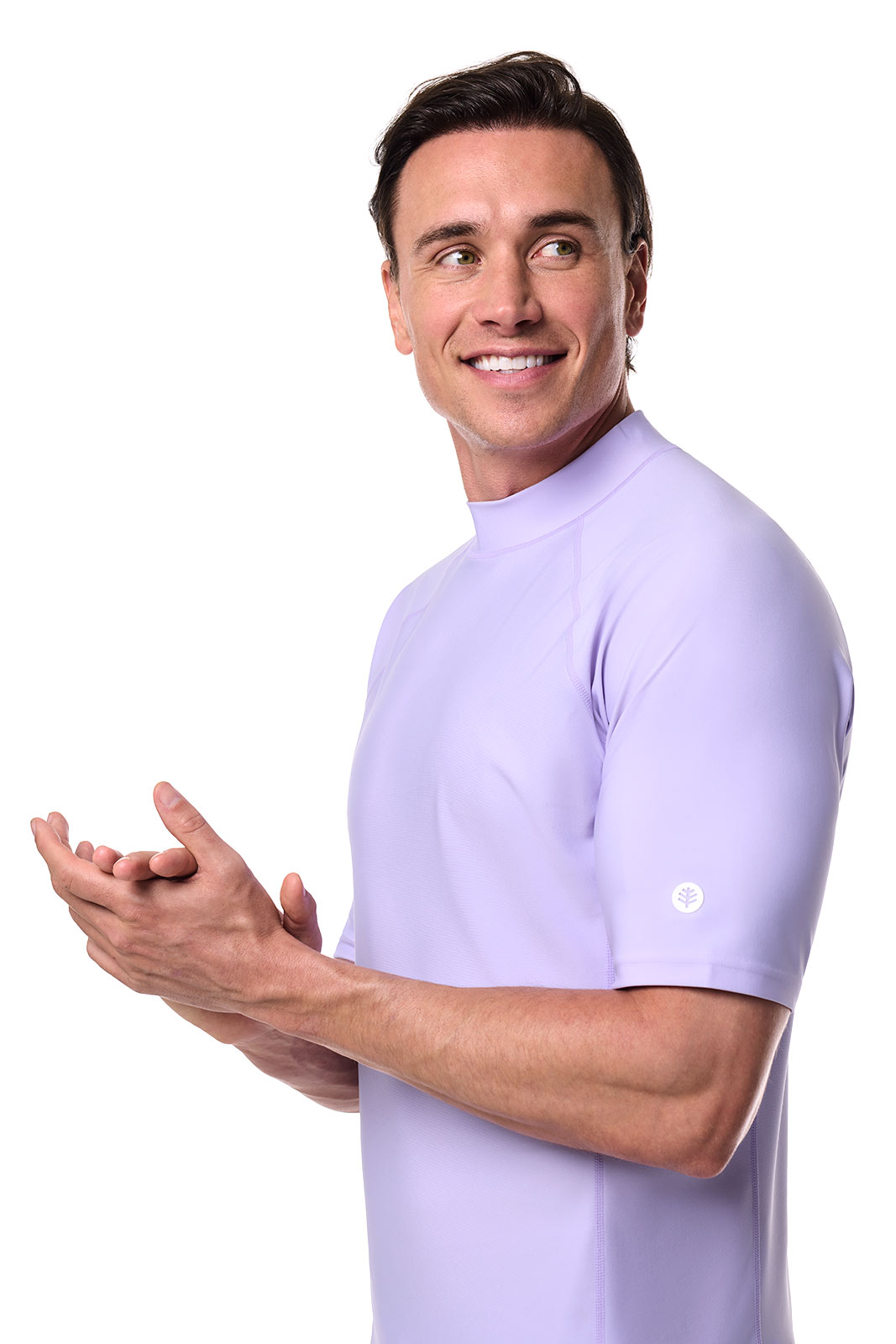Men's Tulum Short Sleeve Surf Rash Guard | Lavendula