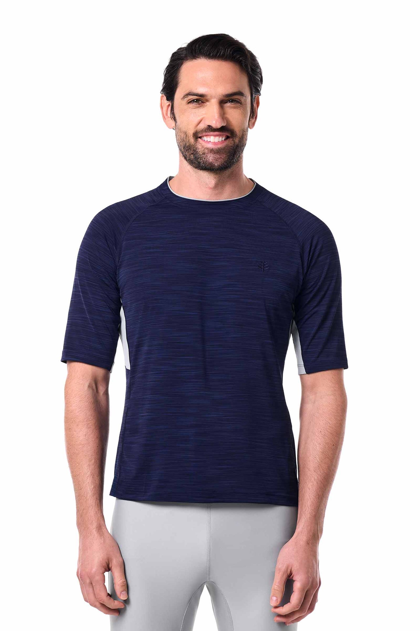 Men's Ultimate Short Sleeve Rash Guard | Navy Line