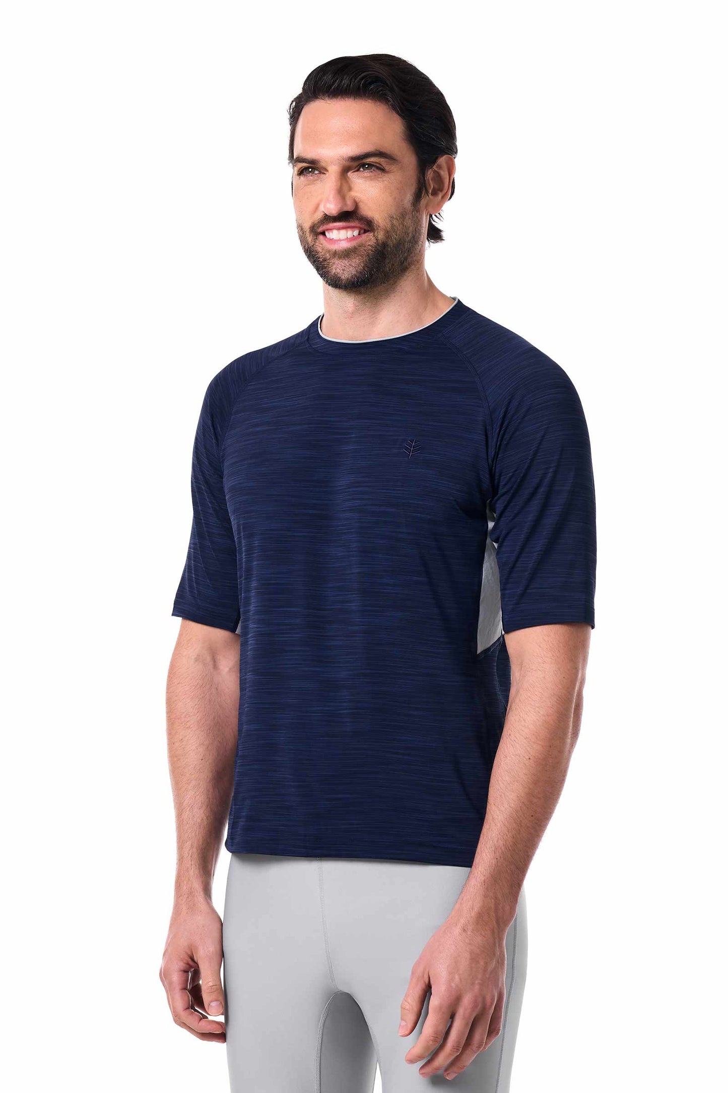 Men's Ultimate Short Sleeve Rash Guard | Navy Line