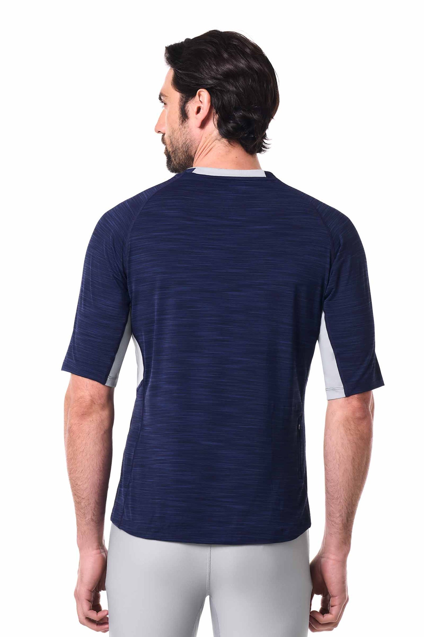 Men's Ultimate Short Sleeve Rash Guard | Navy Line