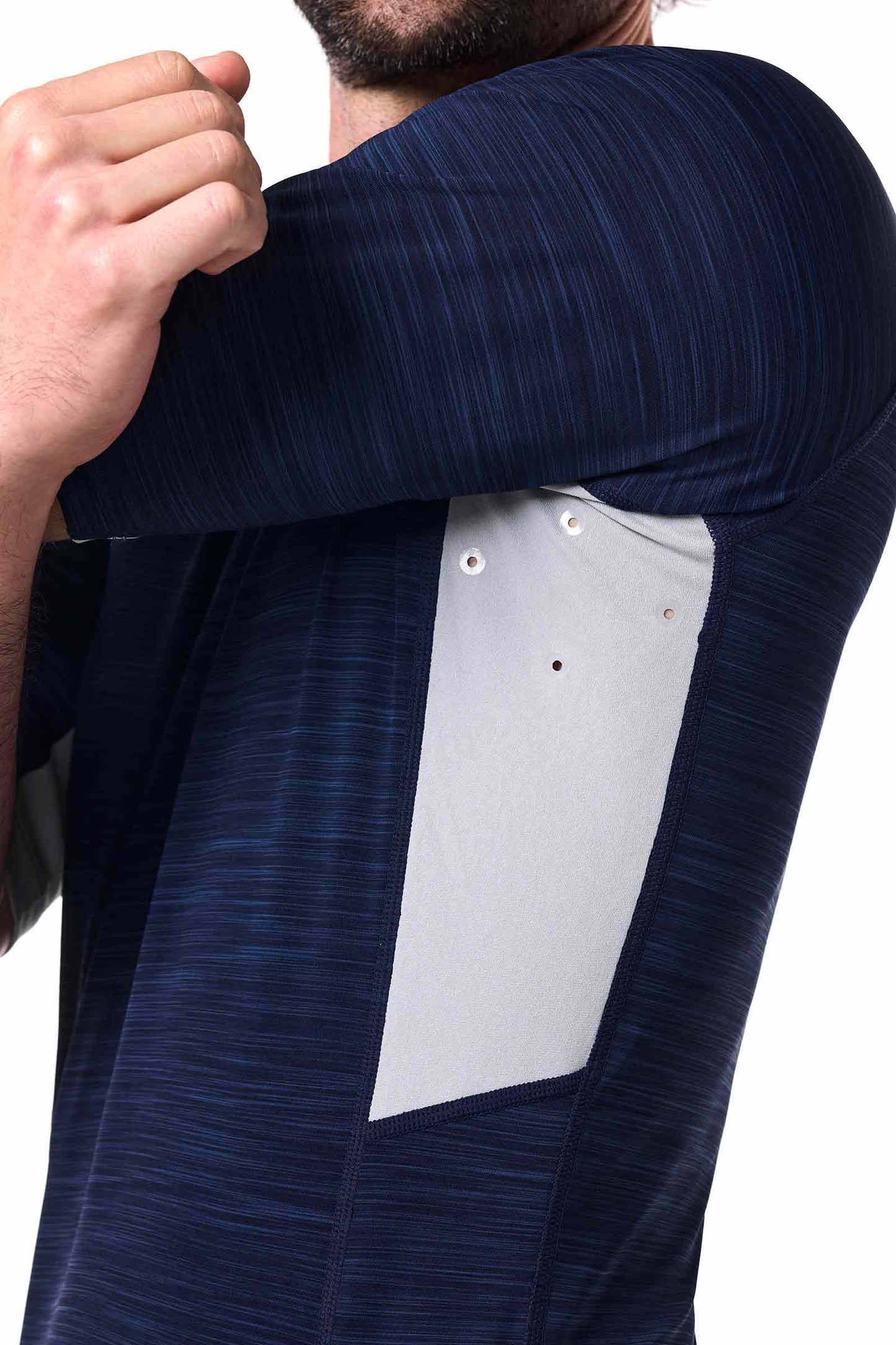 Men's Ultimate Short Sleeve Rash Guard | Navy Line