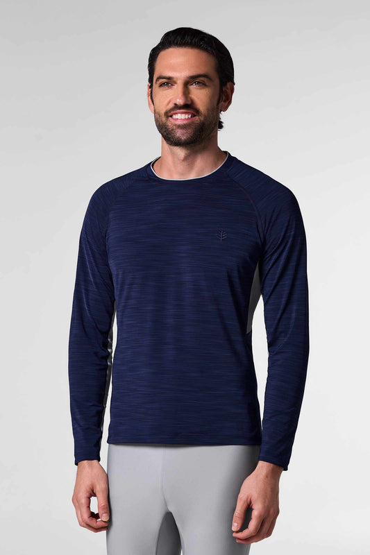 Men's Ultimate Long Sleeve Rash Guard | Navy Line