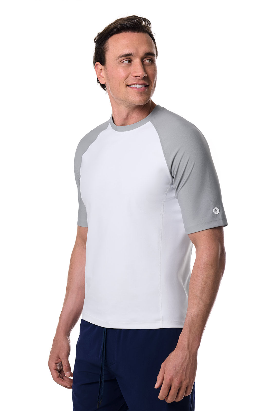 Men's Hightide Short Sleeve Swim Shirt | Colorblock Slate