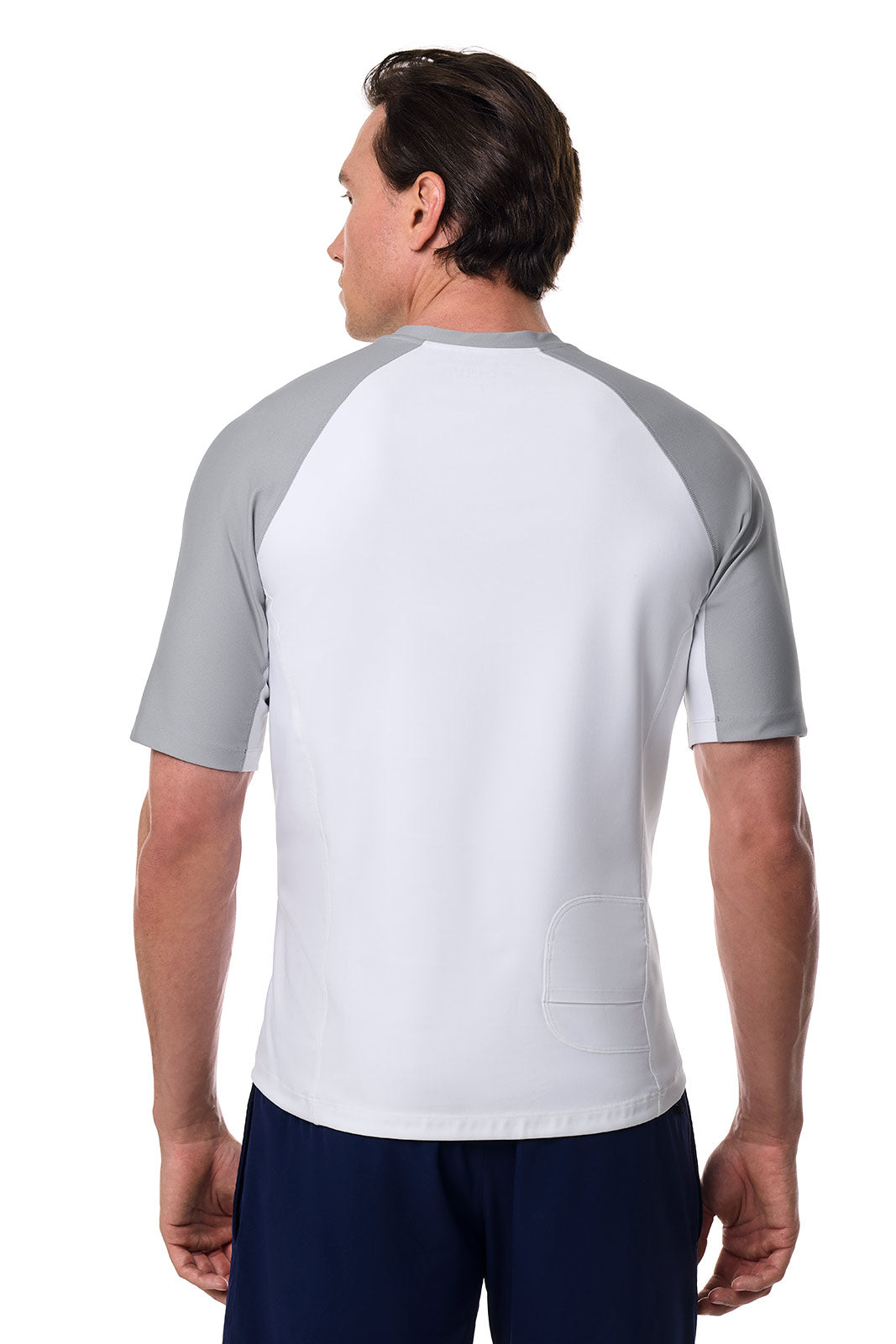 Men's Hightide Short Sleeve Swim Shirt | Colorblock Slate