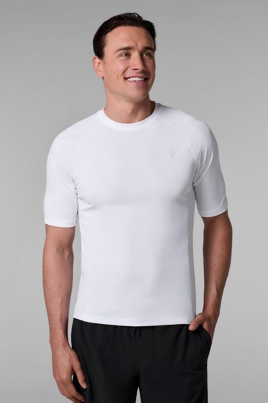 Men's Hightide Short Sleeve Swim Shirt | White