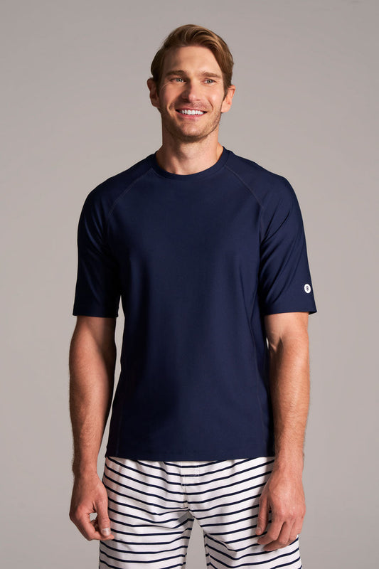 Men's Hightide Short Sleeve Swim Shirt | Navy