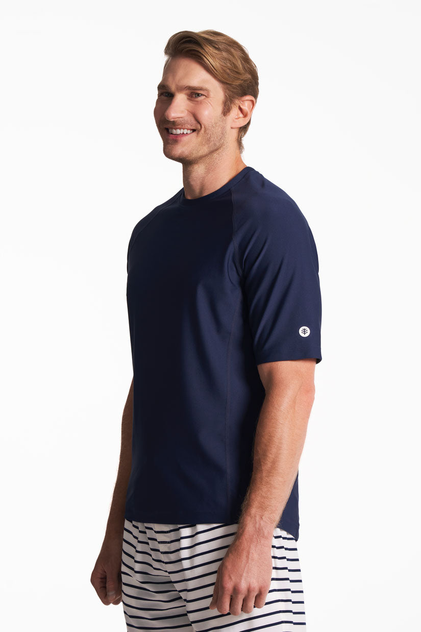 Men's Hightide Short Sleeve Swim Shirt | Navy