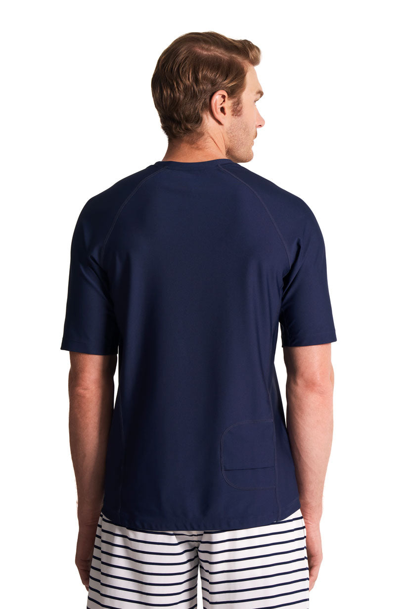 Men's Hightide Short Sleeve Swim Shirt | Navy