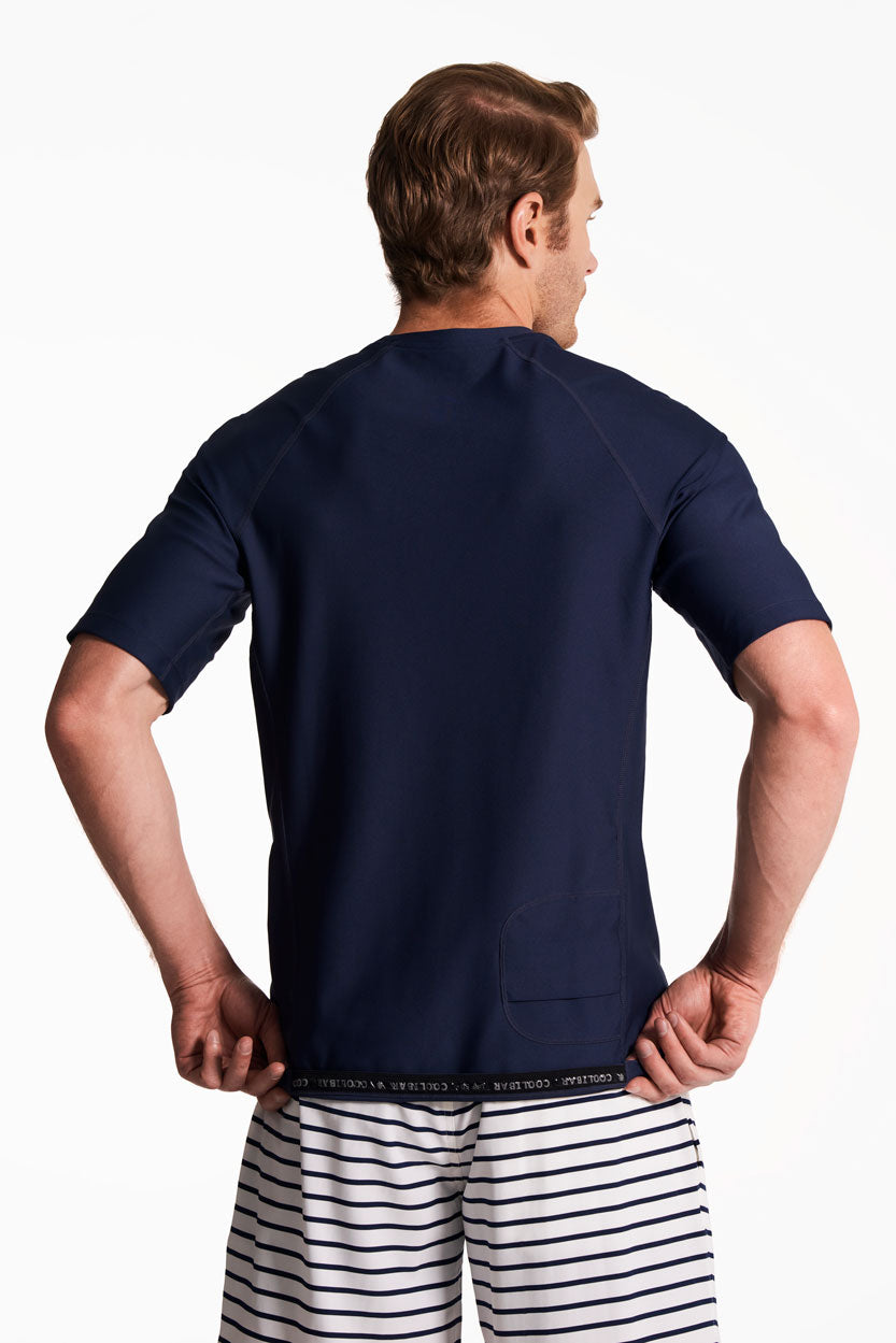 Men's Hightide Short Sleeve Swim Shirt | Navy