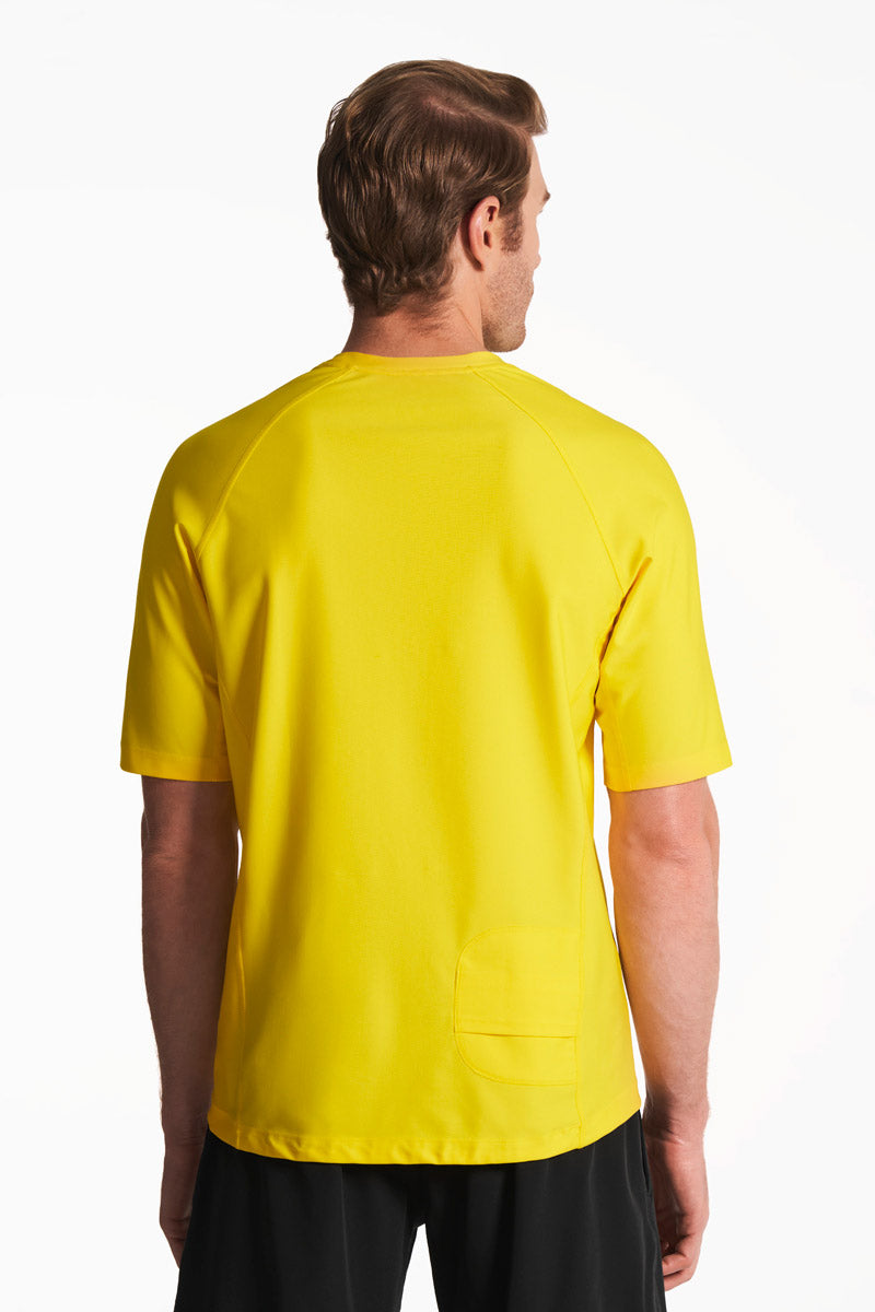 Men's Hightide Short Sleeve Swim Shirt | Bold Yellow