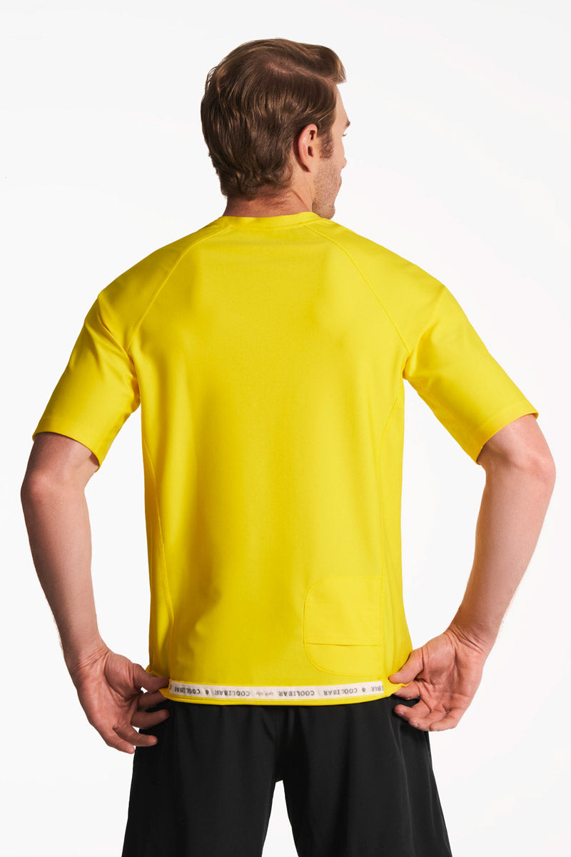 Men's Hightide Short Sleeve Swim Shirt | Bold Yellow