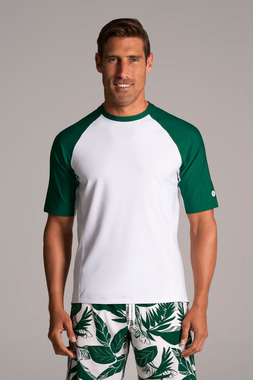 Men's Hightide Short Sleeve Swim Shirt | Eden Colorblock