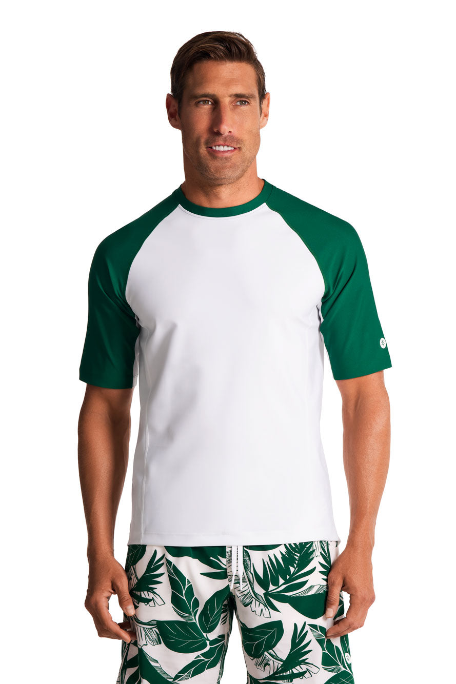Men's Hightide Short Sleeve Swim Shirt | Eden Colorblock