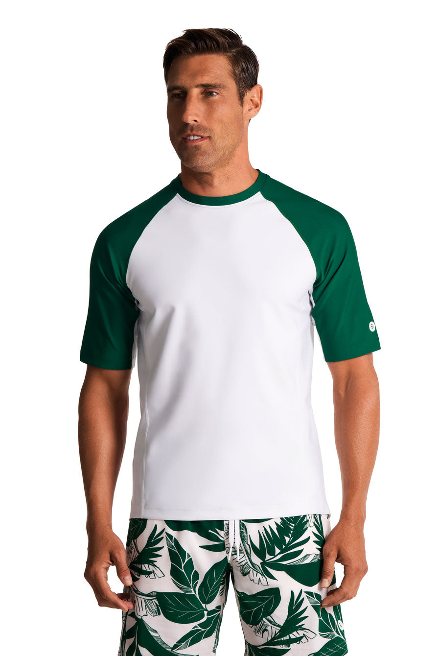 Men's Hightide Short Sleeve Swim Shirt | Eden Colorblock