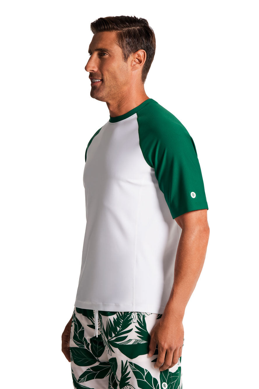 Men's Hightide Short Sleeve Swim Shirt | Eden Colorblock