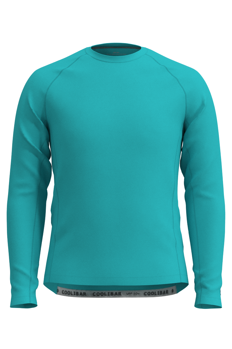 Men's Hightide Long Sleeve Swim Shirt | Coolibar Blue