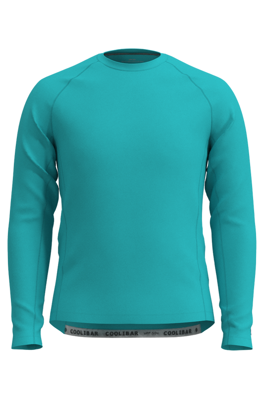 Men's Hightide Long Sleeve Swim Shirt | Coolibar Blue