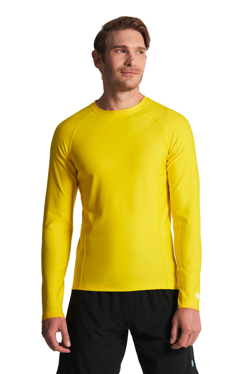 Men's Hightide Long Sleeve Swim Shirt | Nautical Yellow