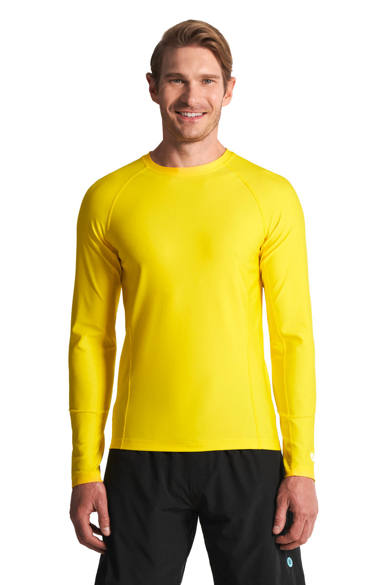 Men's Hightide Long Sleeve Swim Shirt | Nautical Yellow
