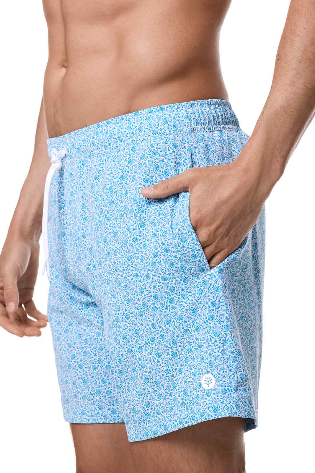 Men's Kahuna Swimming Shorts | Malibu Blue Shell We