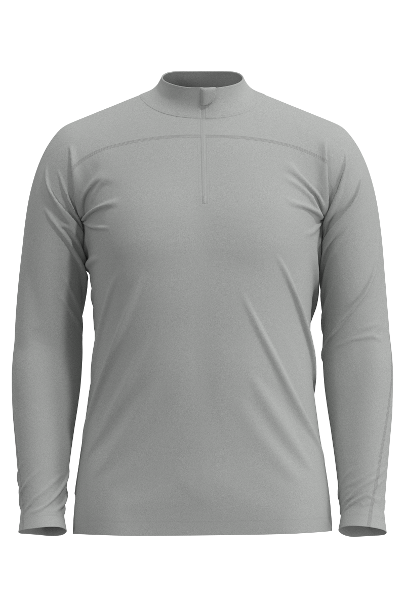 Men's Nocona Zip Rash Guard | Sleek Grey