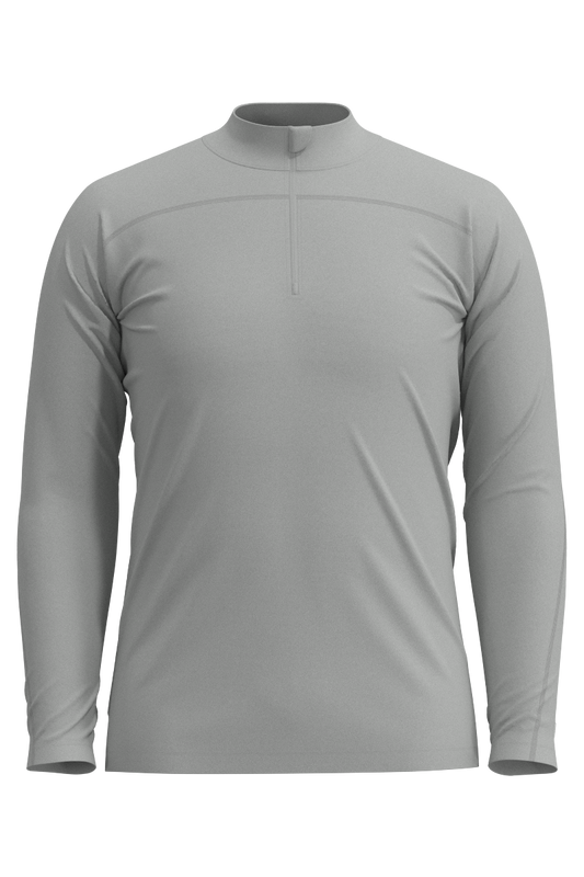 Men's Nocona Zip Rash Guard | Sleek Grey