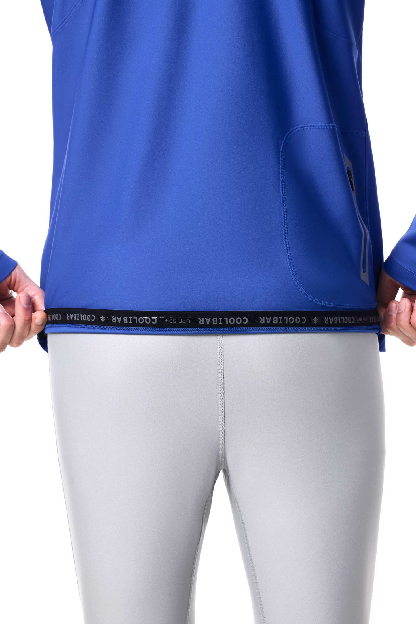 Men's Nocona Zip Rash Guard | Baja Blue