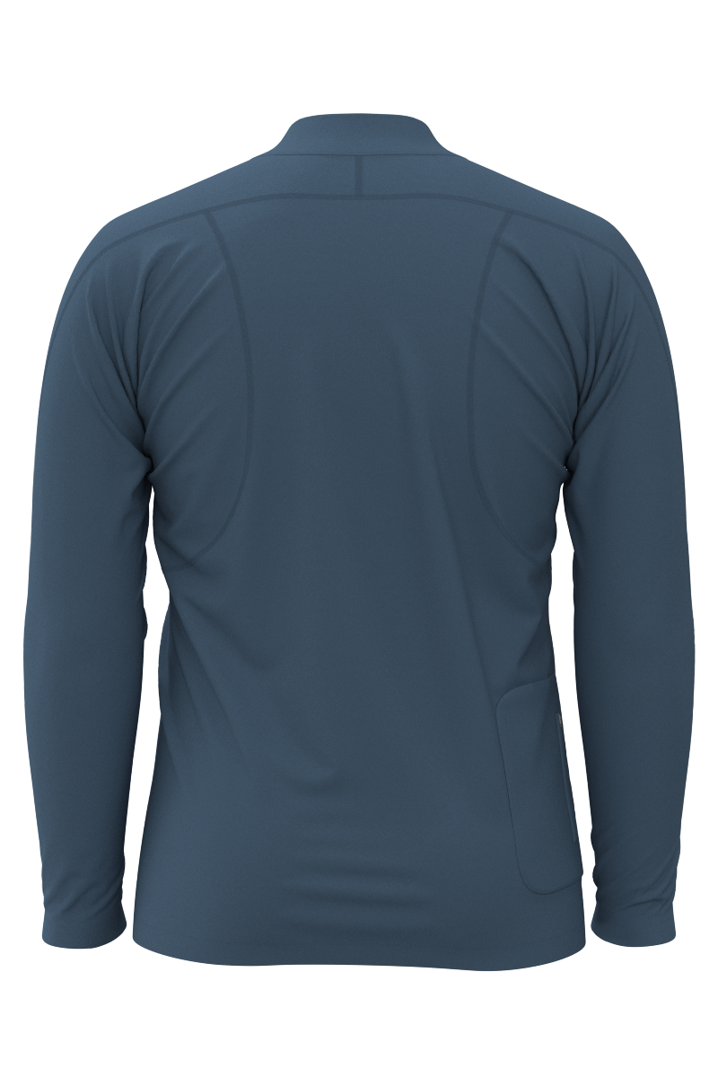 Men's Nocona Zip Rash Guard | Blue Dusk