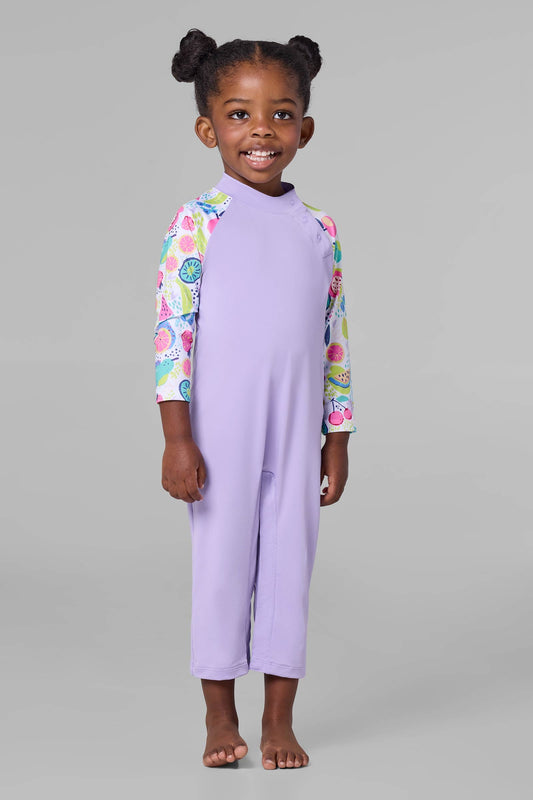 Kid's Beach One-Piece Swimsuit | Lavendula Colorblock