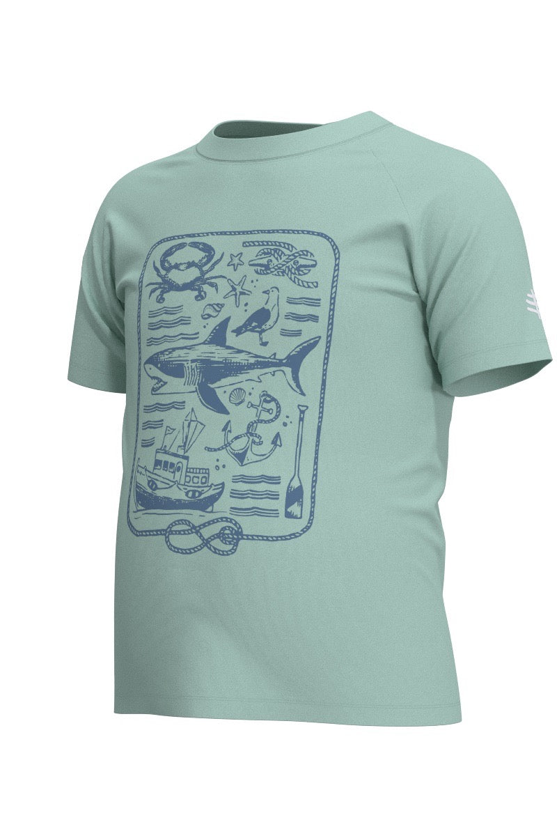 Kid's Sandshark Short Sleeve Surf Shirt | Skyride