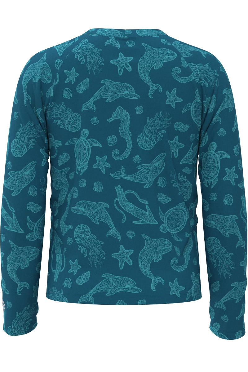 Kid's Sandshark Long Sleeve Surf Shirt | Bluejay Ocean Animals