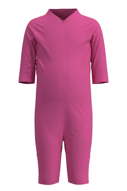 Kid's Barracuda Neck-to-Knee Swimsuit | Tulip Pink