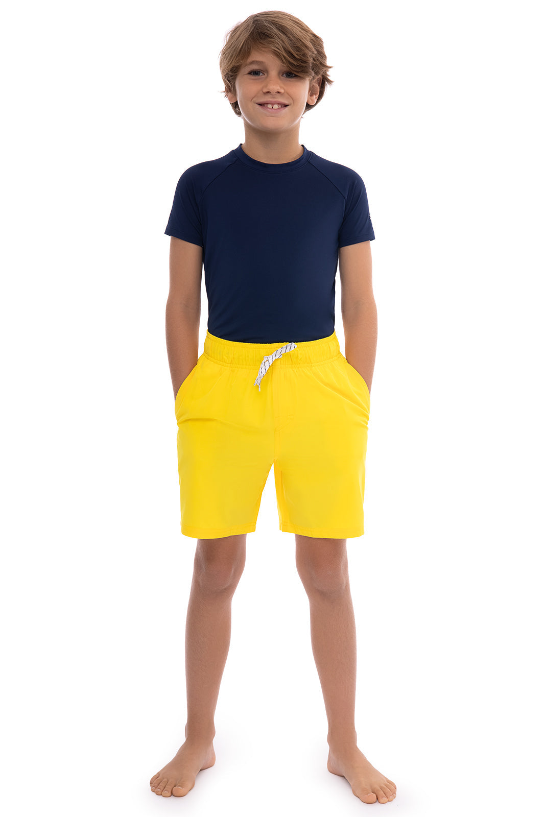 Kid's Island Swim Trunks | Bold Yellow
