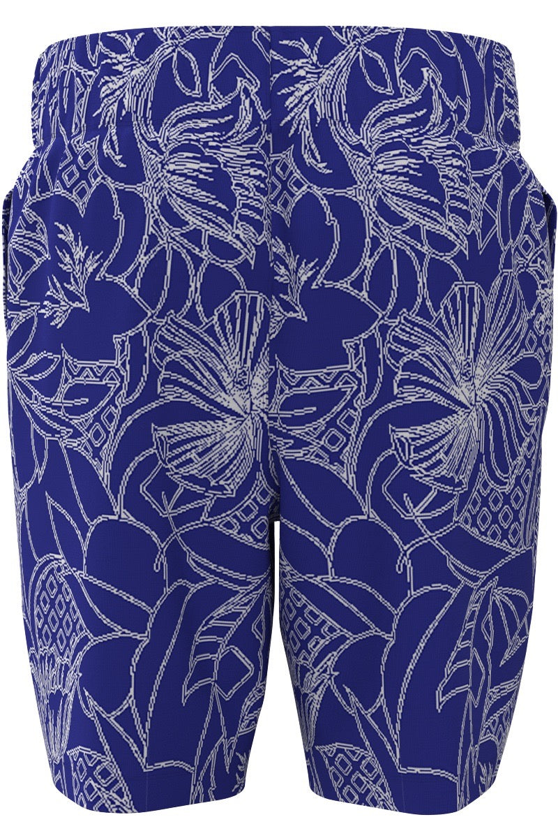 Kid's Island Swim Trunks | Cobalt Maui Floral
