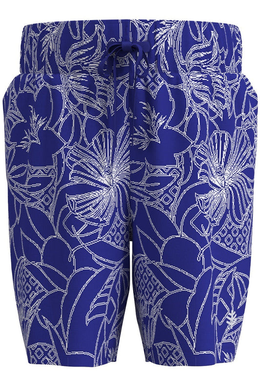 Kid's Island Swim Trunks | Cobalt Maui Floral