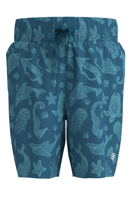 Kid's Island Swim Trunks | Blue Jay Ocean Animals