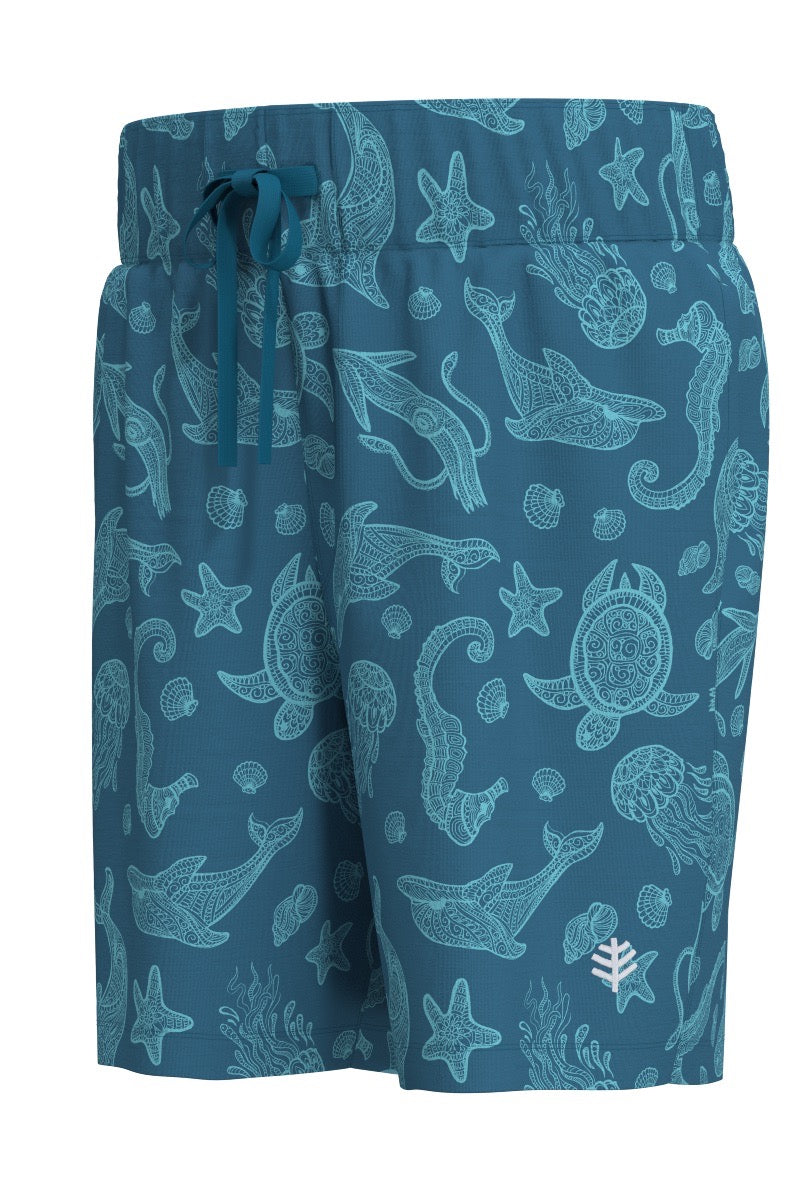 Kid's Island Swim Trunks | Blue Jay Ocean Animals