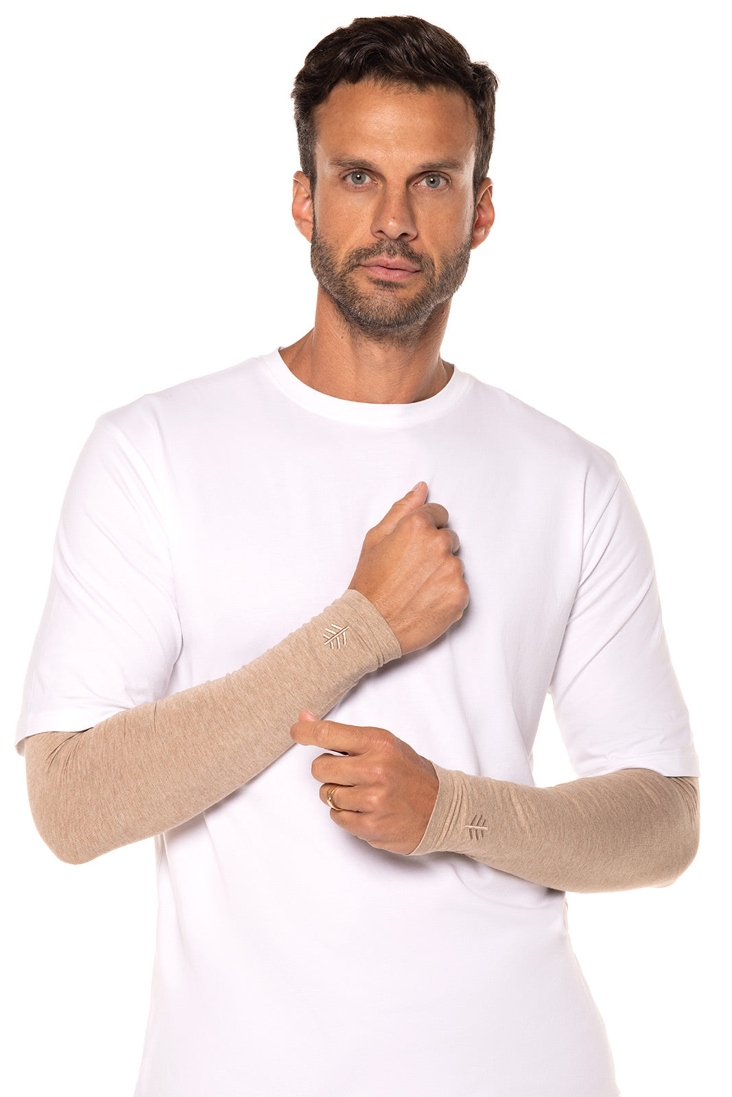 Men's Navagio Sun Sleeve | Dark Taupe Heather