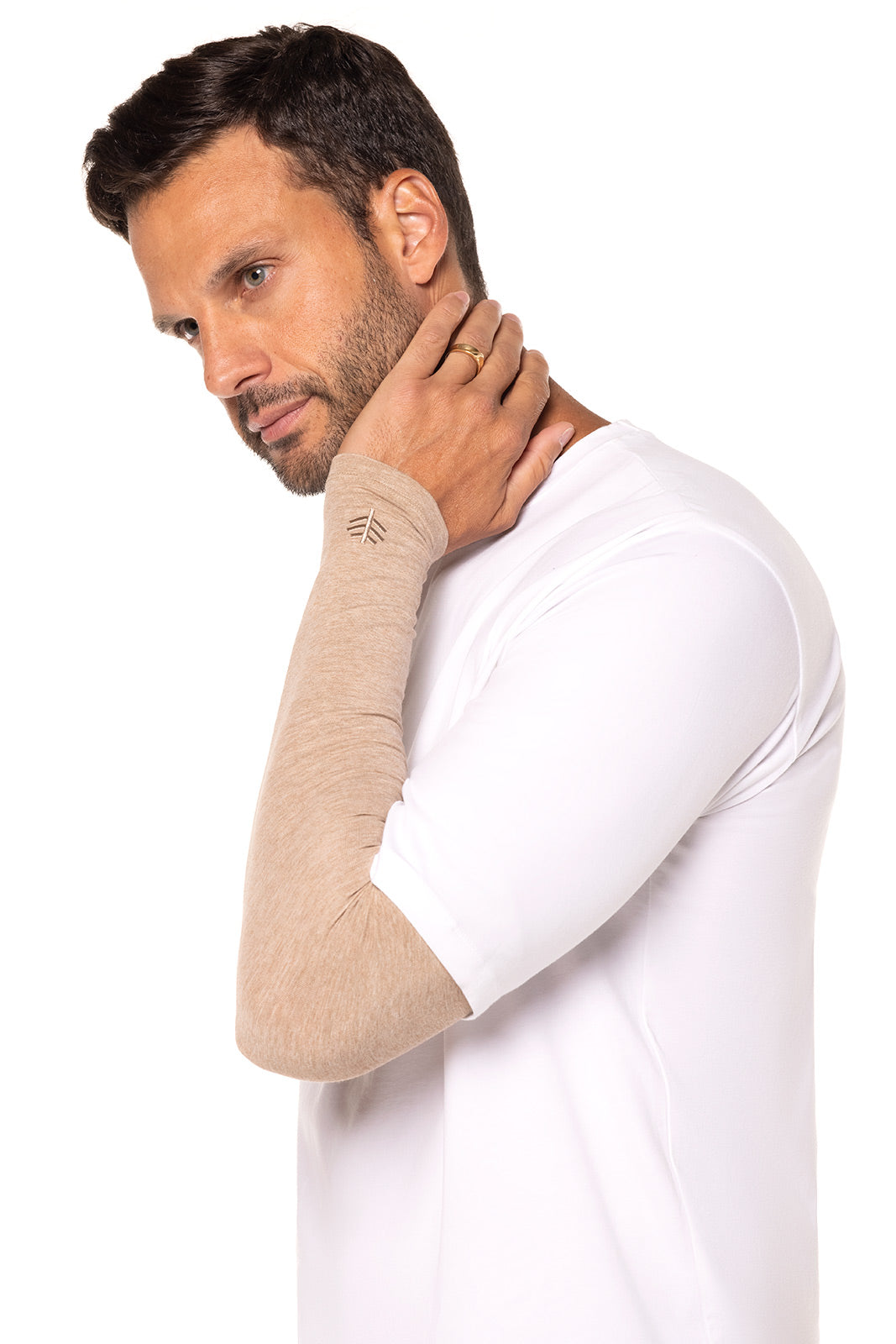 Men's Navagio Sun Sleeve | Dark Taupe Heather