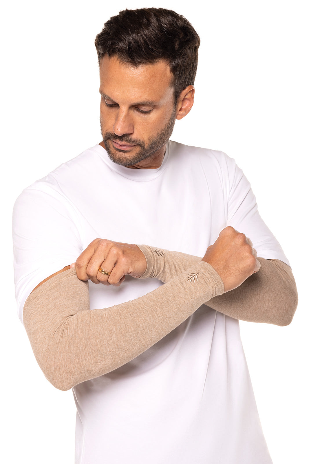 Men's Navagio Sun Sleeve | Dark Taupe Heather