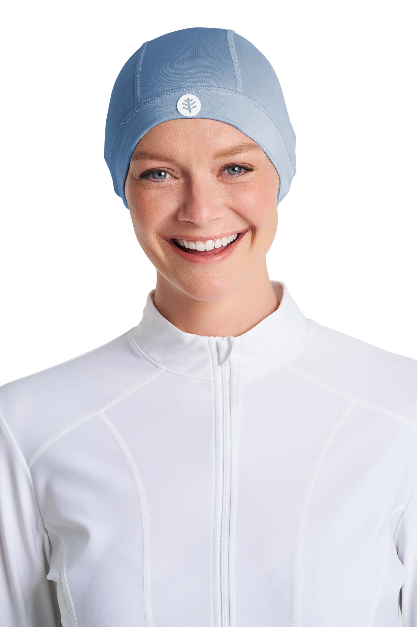Unisex Aqua Sun Skully Cap | Blue Dusk
