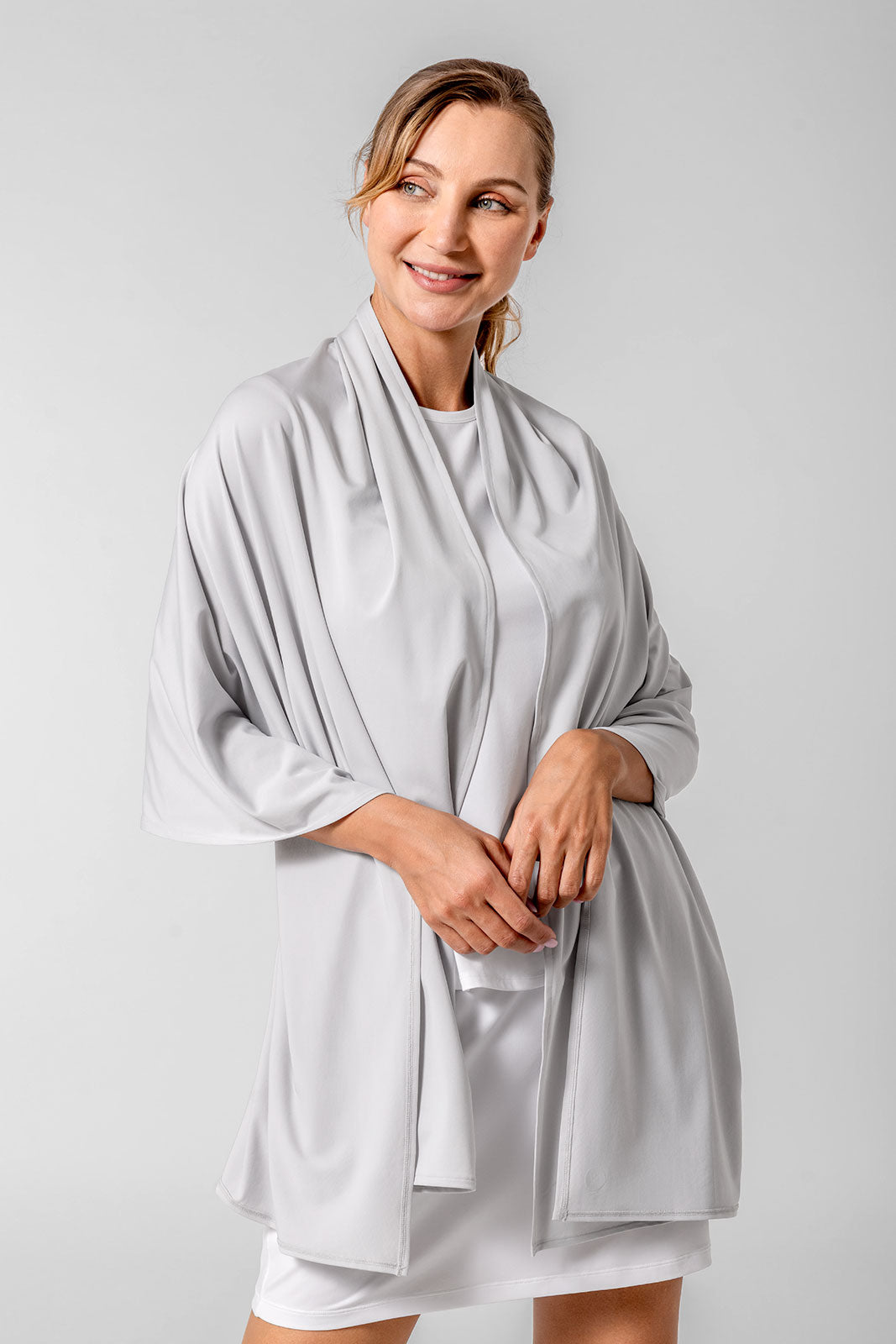 Women's Bhakti Sun Shawl | Sleek Grey