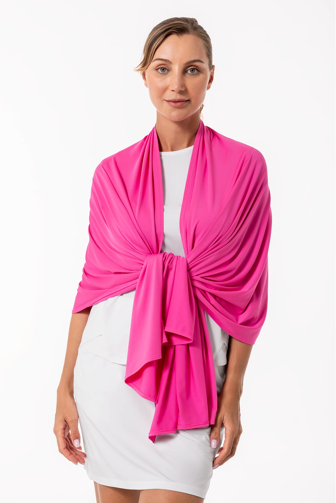Women's Bhakti Sun Shawl | Tulip Pink
