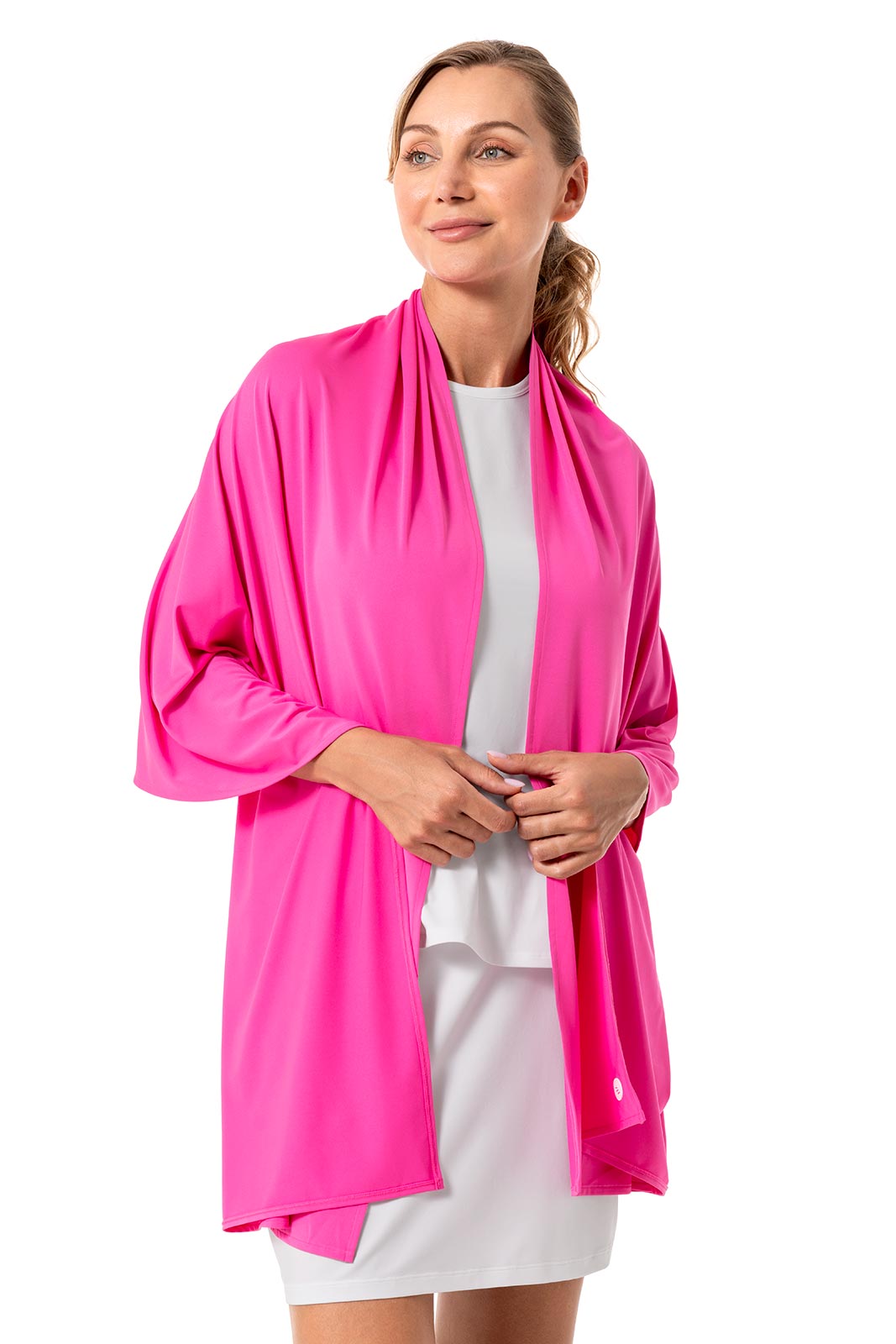 Women's Bhakti Sun Shawl | Tulip Pink