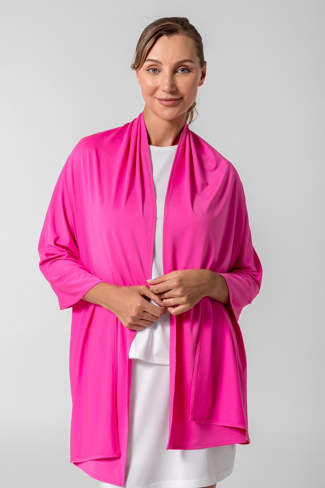 Women's Bhakti Sun Shawl | Tulip Pink