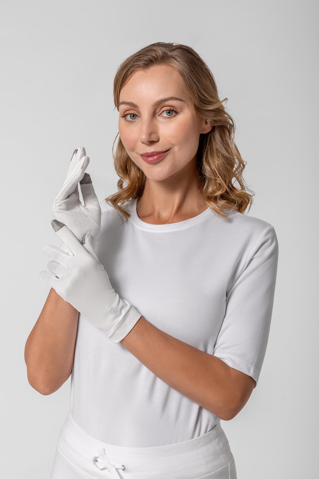 Unisex Gannett UV Gloves | Pearl