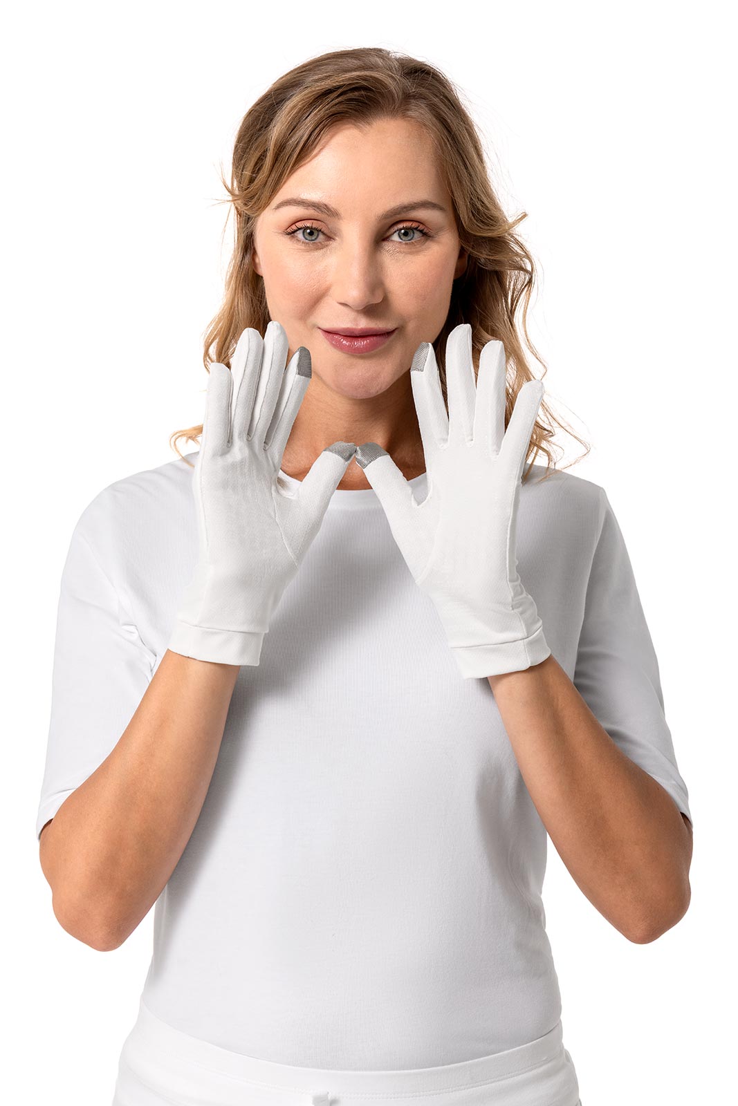 Unisex Gannett UV Gloves | Pearl
